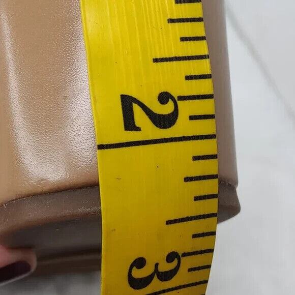 Vintage tan Y2K Leather wedge mary Janes. - Picture 8 of 8